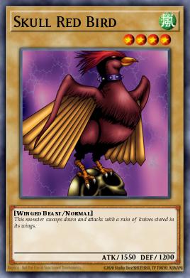 Skull Red Bird - Art 1