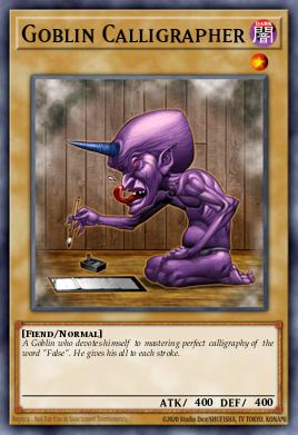 Goblin Calligrapher - Art 1