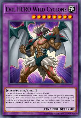 Evil HERO Wild Cyclone - Art 1