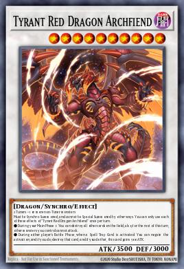 Tyrant Red Dragon Archfiend - Art 1