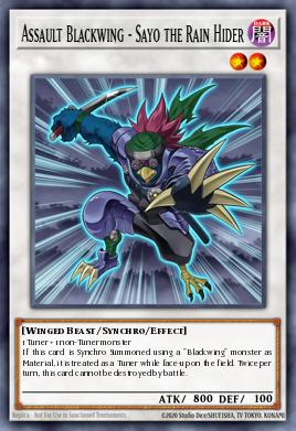 Assault Blackwing - Sayo the Rain Hider - Art 1