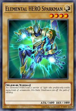 Elemental HERO Sparkman - Art 1