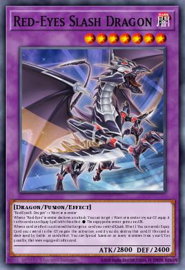 Red-Eyes Slash Dragon - Art 1