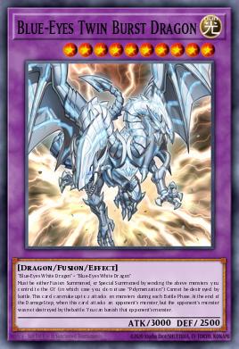 Blue-Eyes Twin Burst Dragon - Art 1