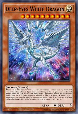 Deep-Eyes White Dragon - Art 1