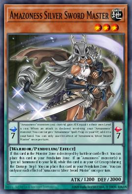Amazoness Silver Sword Master - Art 1