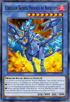 Cerulean Sacred Phoenix of Nephthys - Art 1
