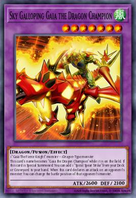 Sky Galloping Gaia the Dragon Champion - Art 1