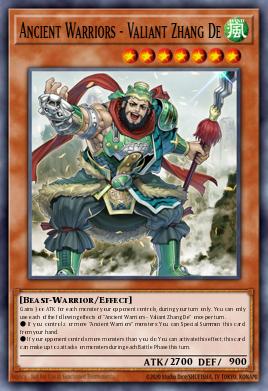 Ancient Warriors - Valiant Zhang De - Art 1