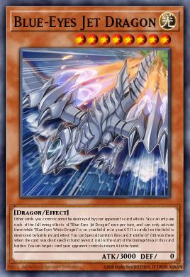Blue-Eyes Jet Dragon - Art 1