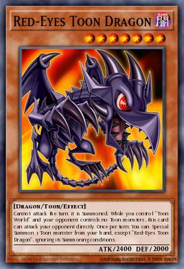 Red-Eyes Toon Dragon - Art 1