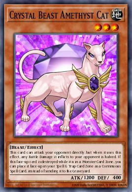Crystal Beast Amethyst Cat - Art 1