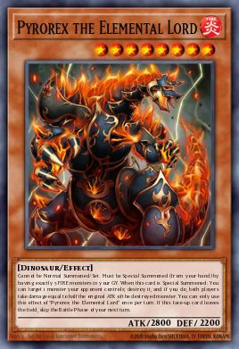 Pyrorex the Elemental Lord - Art 1
