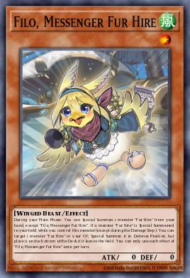 Filo, Messenger Fur Hire - Art 1