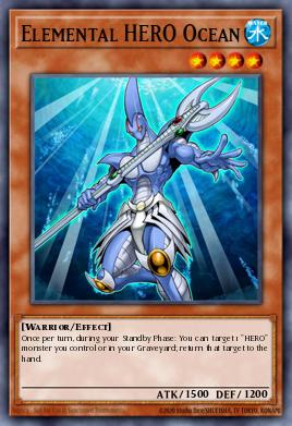 Elemental HERO Ocean - Art 1