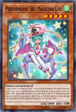 Performapal Sky Magician Girl - Art 1