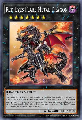 Red-Eyes Flare Metal Dragon - Art 1