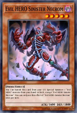 Evil HERO Sinister Necrom - Art 1
