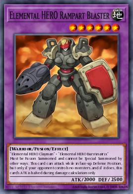 Elemental HERO Rampart Blaster - Art 1