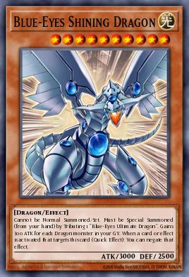 Blue-Eyes Shining Dragon - Art 1