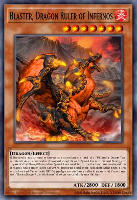Blaster, Dragon Ruler of Infernos - Art 1