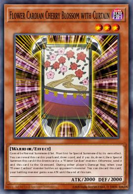 Flower Cardian Cherry Blossom with Curtain - Art 1