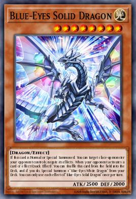Blue-Eyes Solid Dragon - Art 1