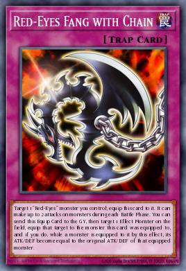 Red-Eyes Fang with Chain - Art 1