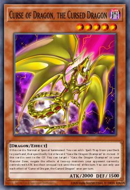 Curse of Dragon, the Cursed Dragon - Art 1