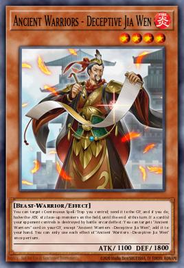 Ancient Warriors - Deceptive Jia Wen - Art 1