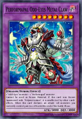 Performapal Odd-Eyes Metal Claw - Art 1
