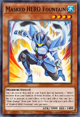 Masked HERO Fountain - Art 1