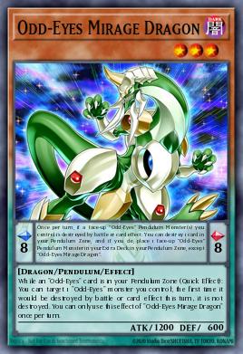 Odd-Eyes Mirage Dragon - Art 1