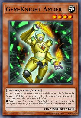 Gem-Knight Amber - Art 1