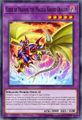 Curse of Dragon, the Magical Knight Dragon - Art 1