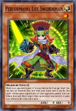 Performapal Life Swordsman - Art 1