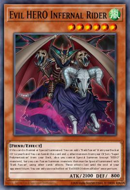 Evil HERO Infernal Rider - Art 1