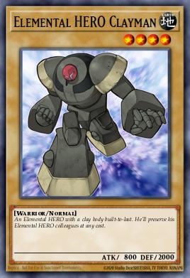 Elemental HERO Clayman - Art 1