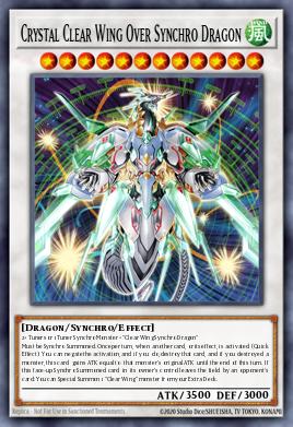 Crystal Clear Wing Over Synchro Dragon - Art 1
