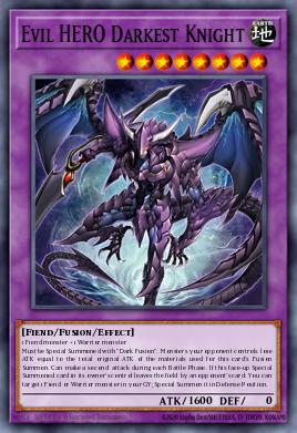 Evil HERO Darkest Knight - Art 1