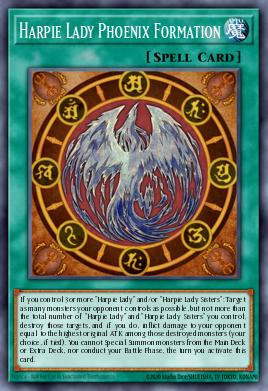 Harpie Lady Phoenix Formation - Art 1