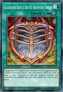 Gladiator Beast's Battle Archfiend Shield - Art 1