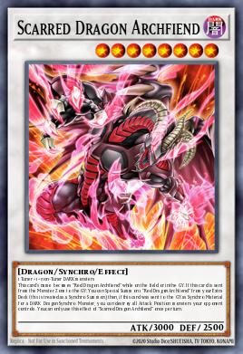 Scarred Dragon Archfiend - Art 1