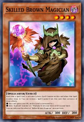 Skilled Brown Magician - Art 1