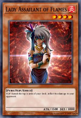 Lady Assailant of Flames - Art 1