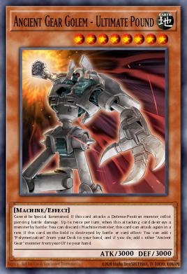 Ancient Gear Golem - Ultimate Pound - Art 1