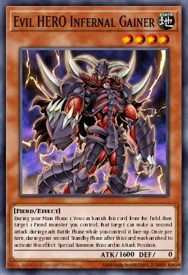 Evil HERO Infernal Gainer - Art 1