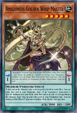 Amazoness Golden Whip Master - Art 1
