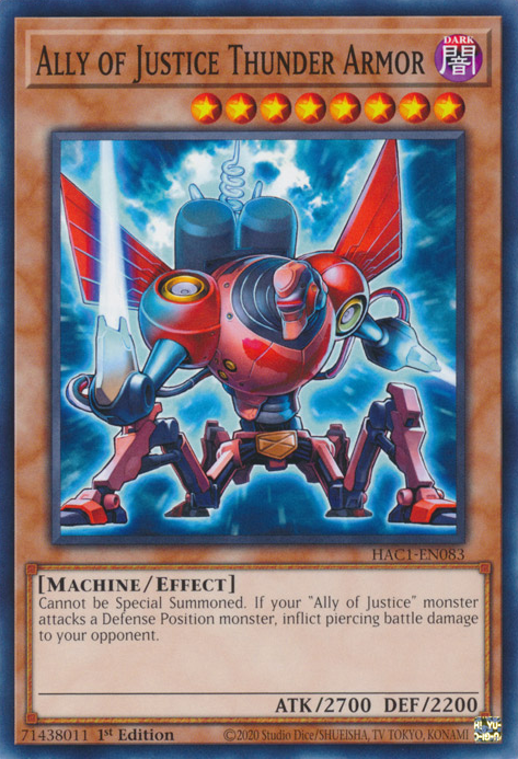 Ally of Justice Thunder Armor