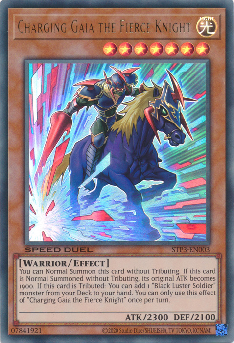 Charging Gaia the Fierce Knight